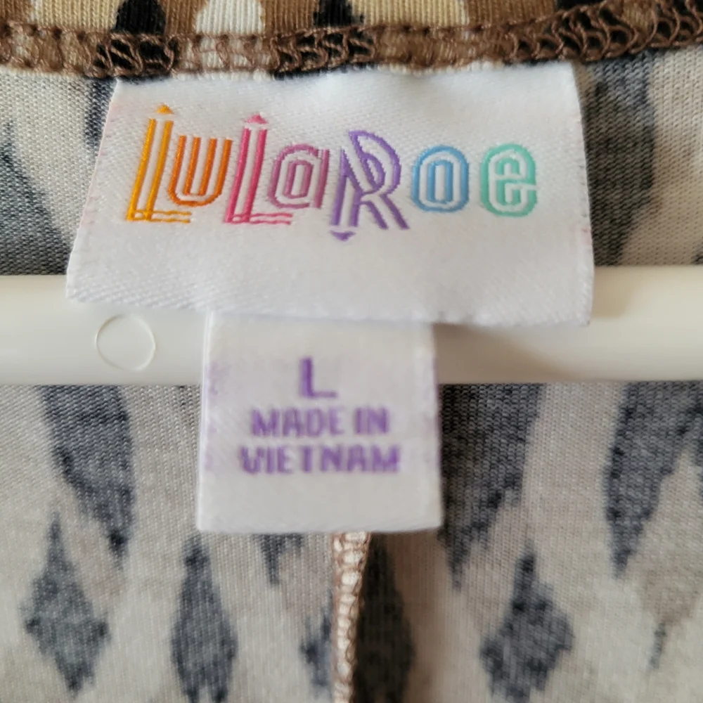 LuLaRoe Black and White Diamond Maxi Dress - Picture 4 of 4